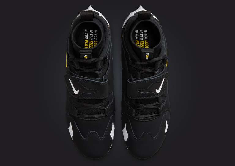 Nike Air DT Max 96 TD Cleat Black Varsity Maize Top