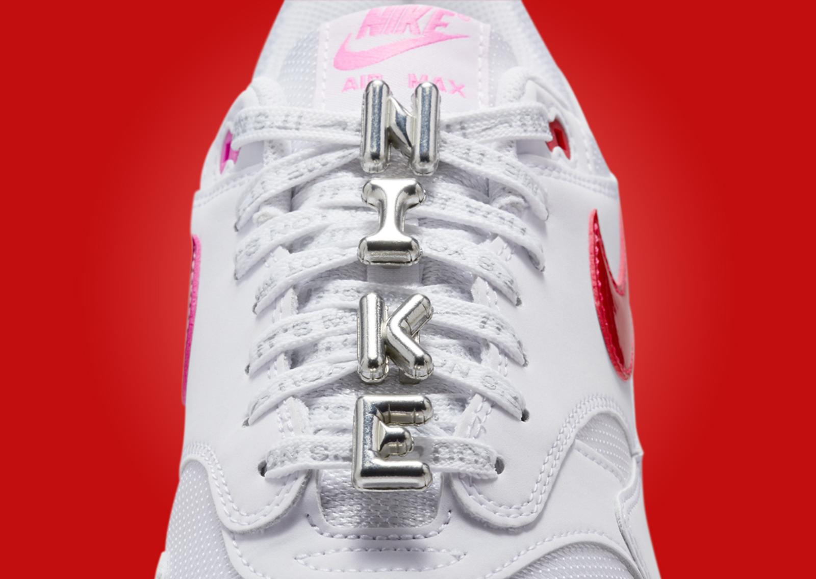 Nike Air Max 1 Valentine’s Day White (2025) Tongue Detail