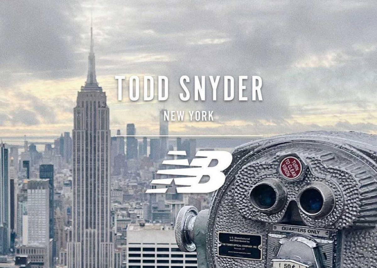 Todd Snyder x New Balance Collaboration Announcement. 