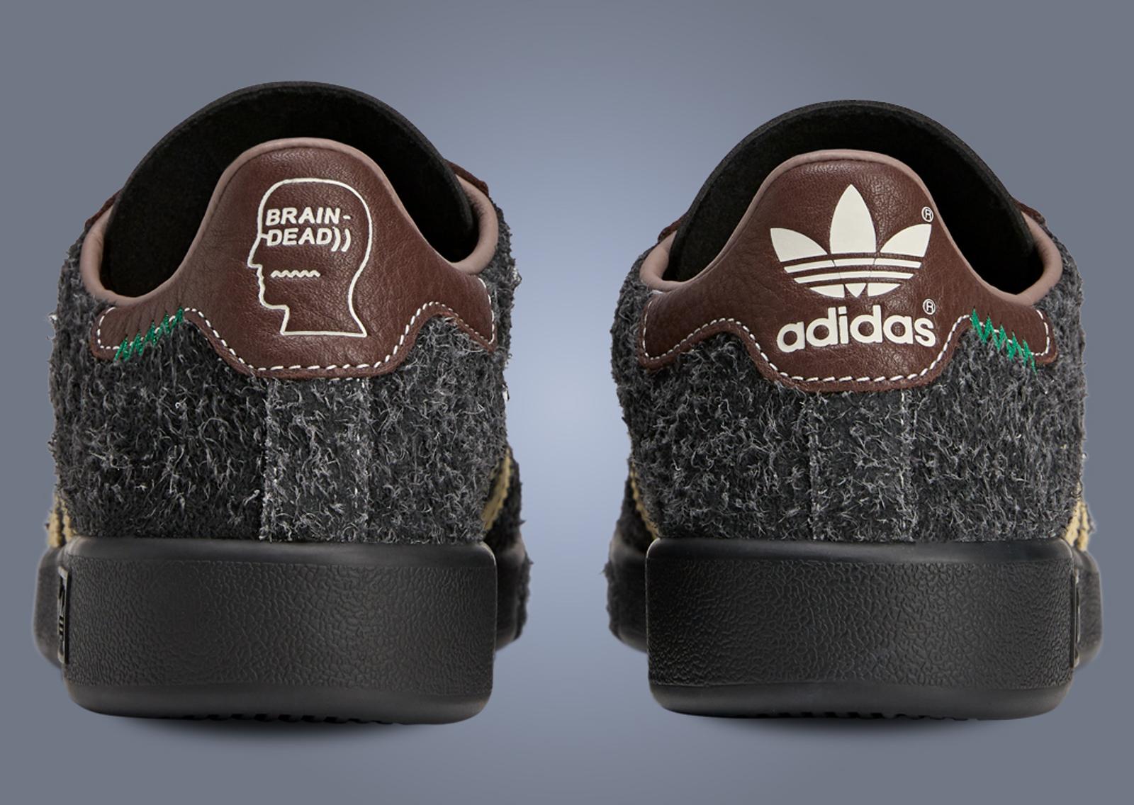 Brain Dead x adidas Forest Hills Core Black Heel