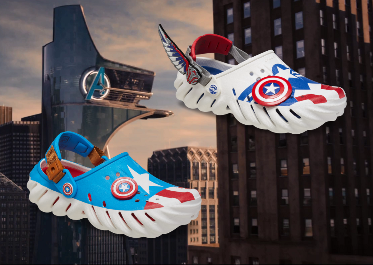 Captain america crocs new arrivals