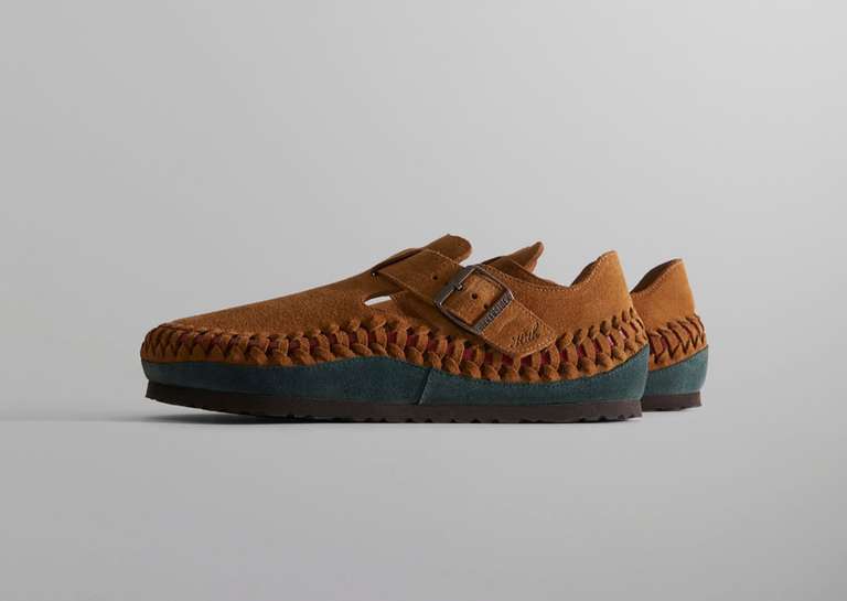 Kith x Birkenstock Braided London Brown Lateral