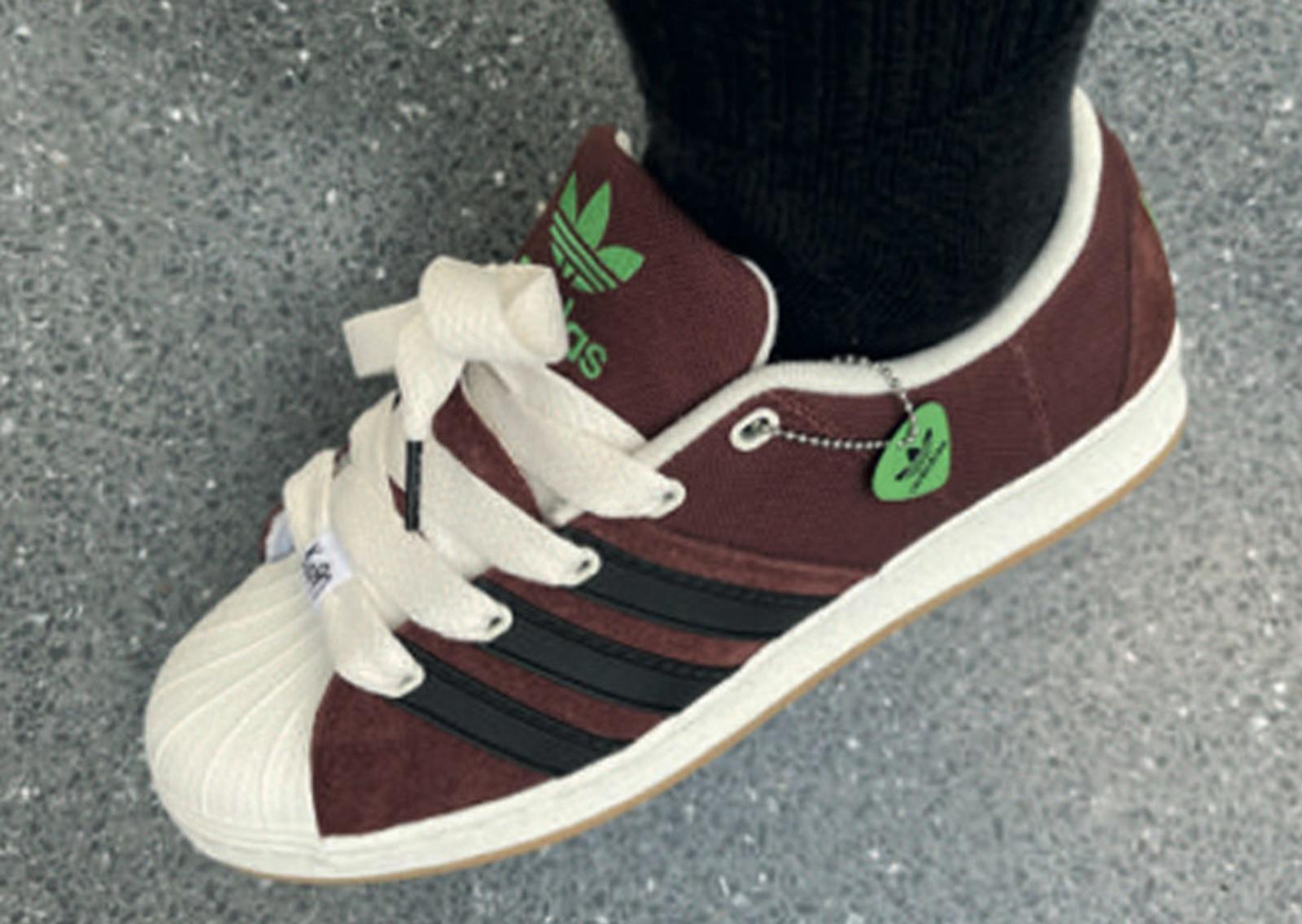 KORN x adidas Supermodified Brown On Feet