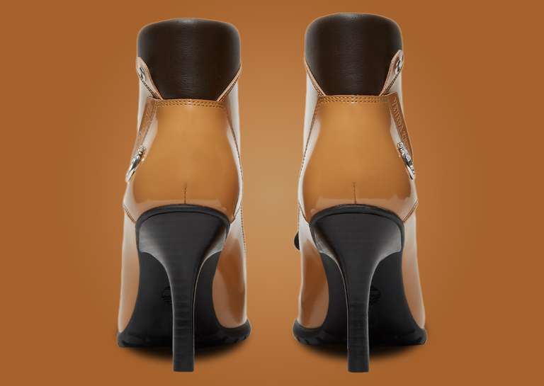 Veneda Carter x Timberland Front Zip Heel Boot Wheat Patent (W) Heel