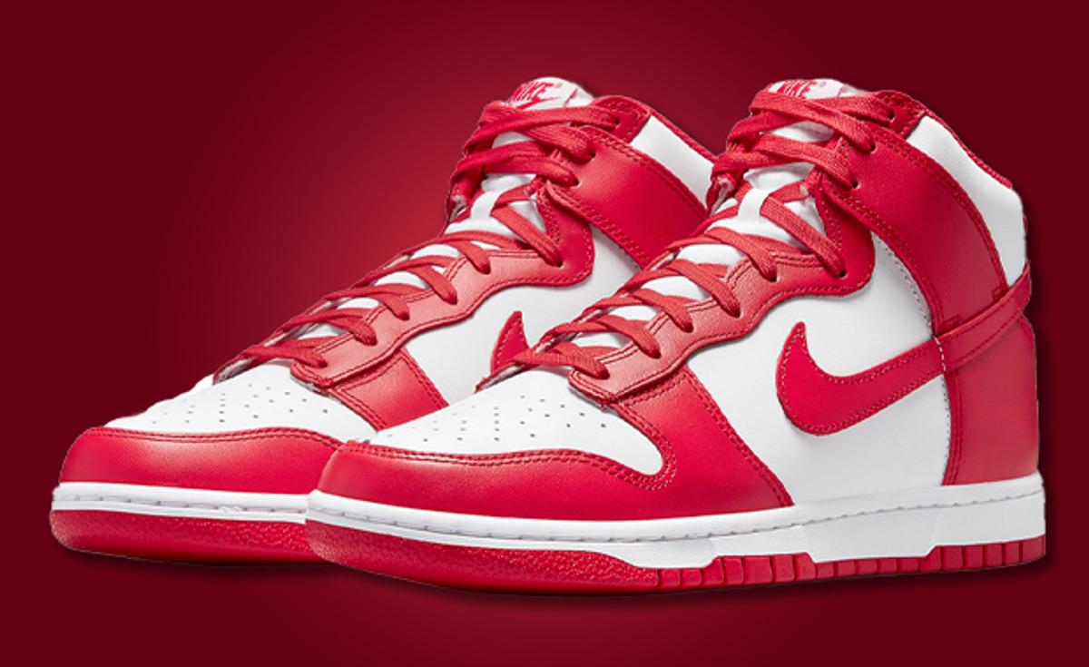 Red And White Vibes Are Back On The Nike Dunk High