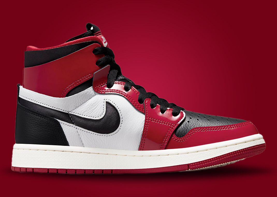 Patent Leather Accents The Air Jordan 1 High Zoom CMFT Black Toe