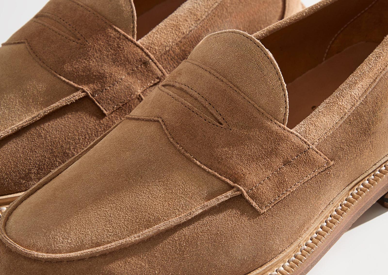 Kith x Blackstock & Weber Ellis Penny Loafer Tan Detial