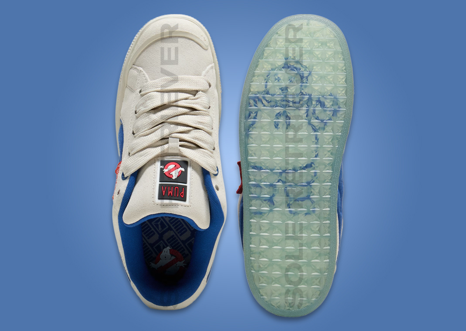 Ghostbusters x Puma Suede XL Stay Puft Top and Outsole