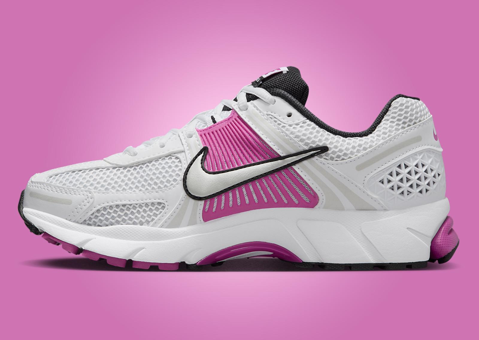 Nike Zoom Vomero 5 White Hot Fuchsia (W) Medial