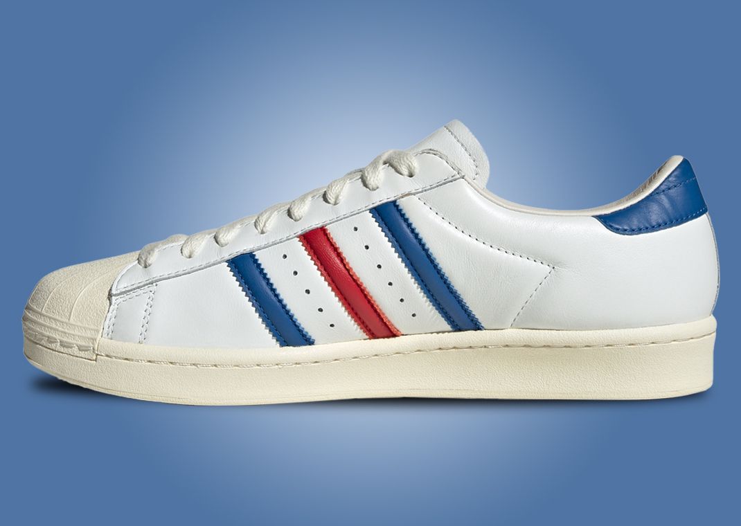 adidas superstar mens red white blue