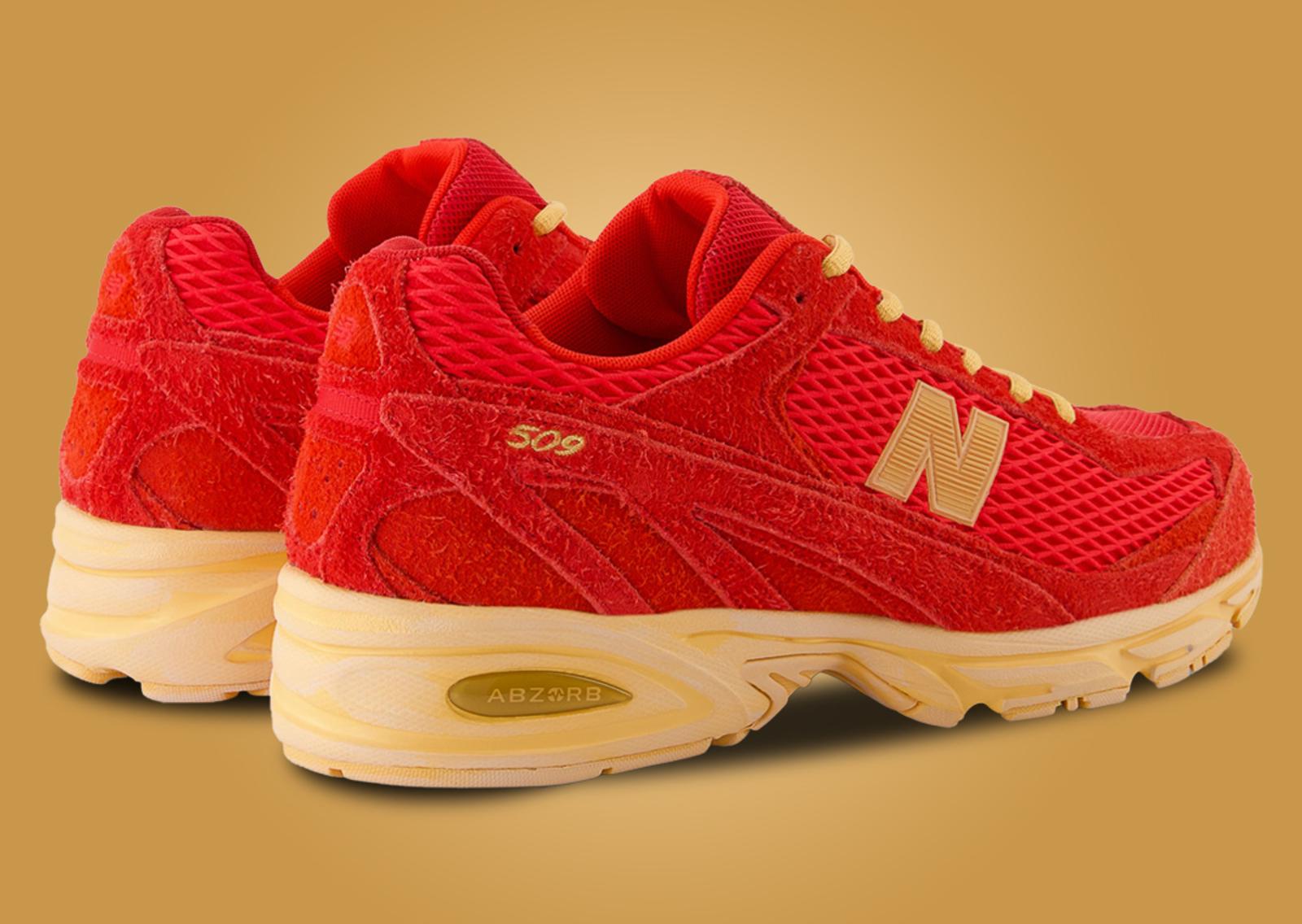 XLIM x New Balance 509 Red Heel Angle