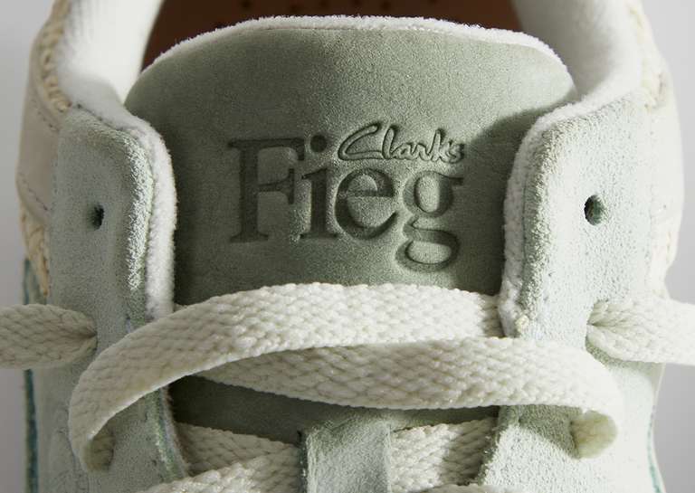 8th St by Ronnie Fieg for Clarks Originals Lockhill Pale Green Tongue Detail