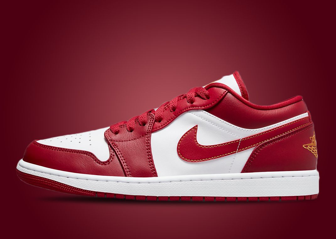 Cardinal Red Comes To The Air Jordan 1 Low