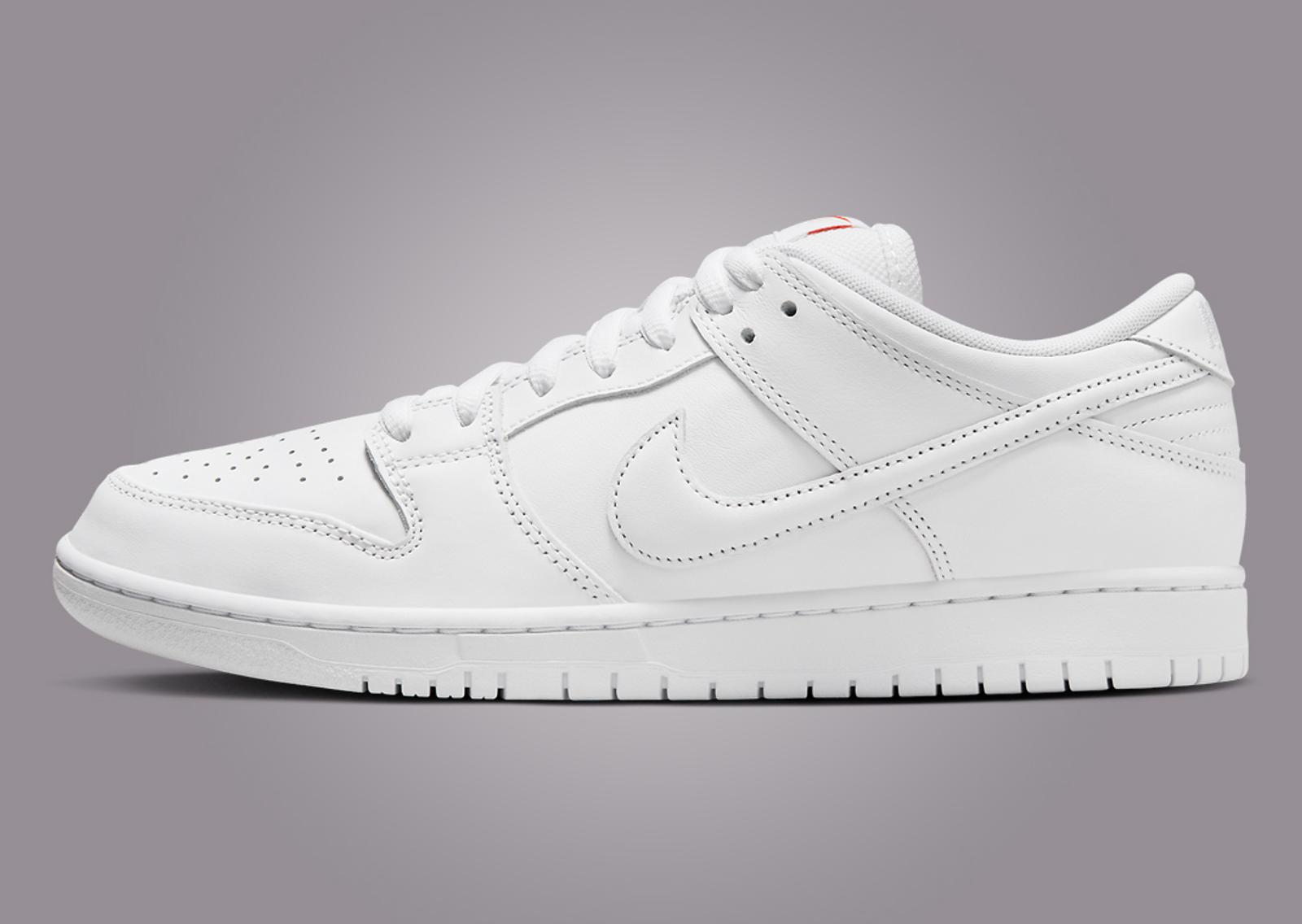 Nike SB Dunk Low ISO Triple White Lateral