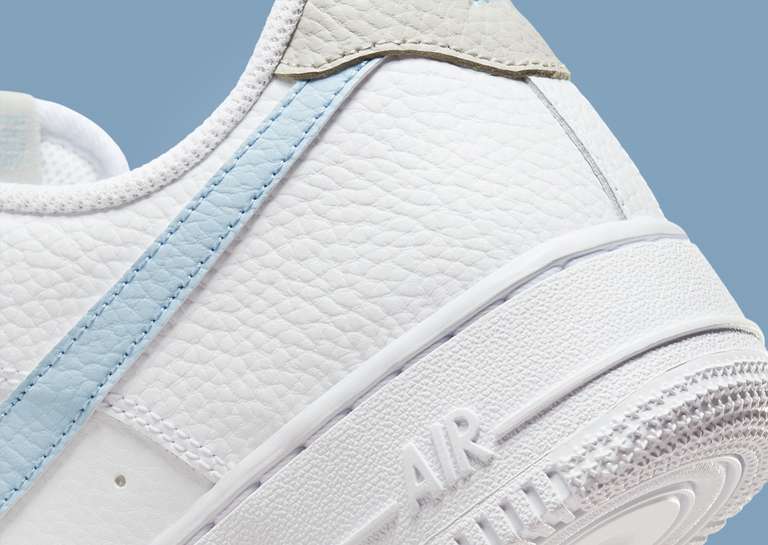 Nike Air Force 1 Low White Light Armory Blue (W) Heel
