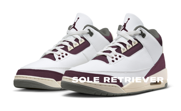 Jordan 3 burgundy hotsell