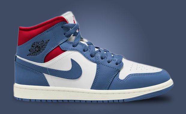 Jordan 1 red on sale blue and white