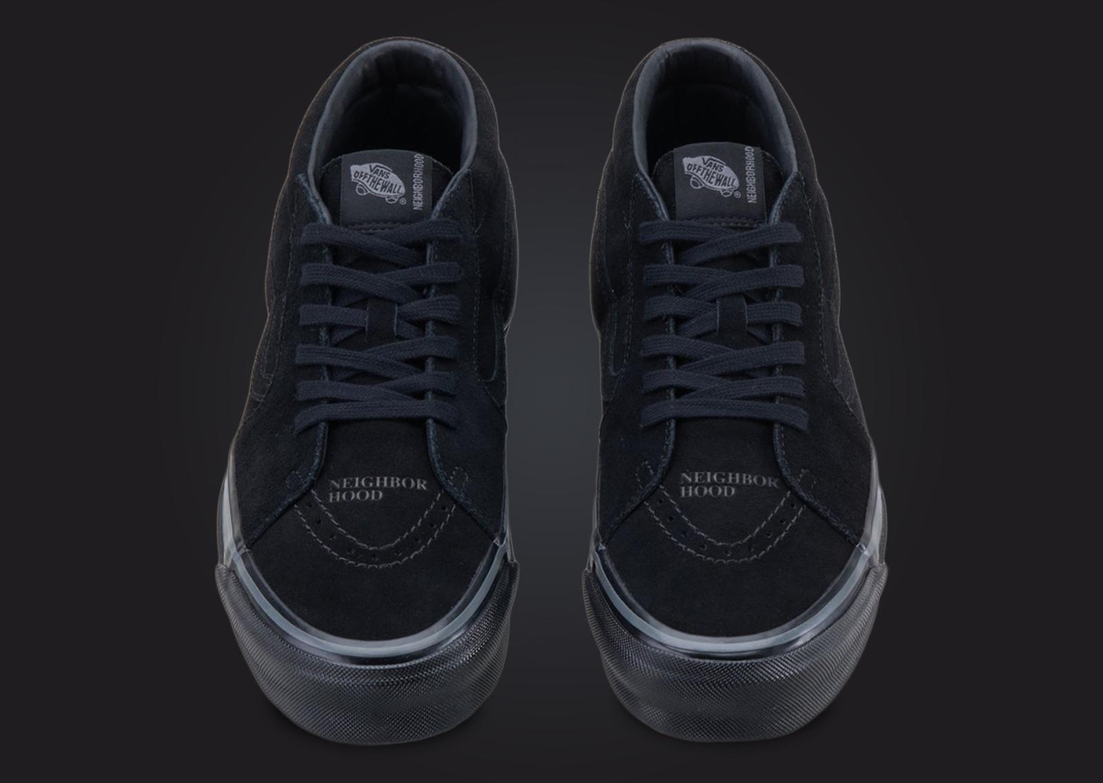 Neighborhood x Vans Sk8-Mid 83 DX Black Front