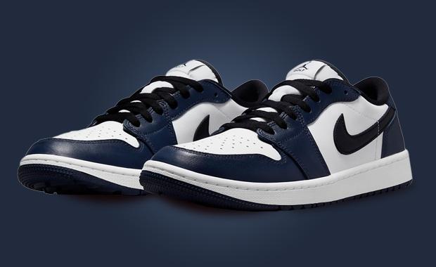 Midnight Navy Leather Dresses The Air Jordan 1 Low Golf