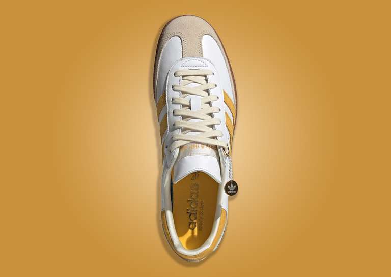 Sporty & Rich x adidas Samba White Bold Gold Top