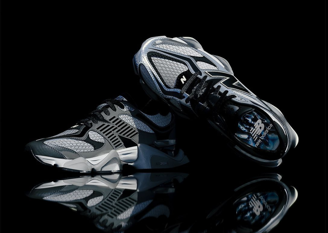 New balance x Shoe llic ☆ U9060SP ‘Silver Black’ New Balance 9060 Metallic x Shoe Palace Mens Running Shoes