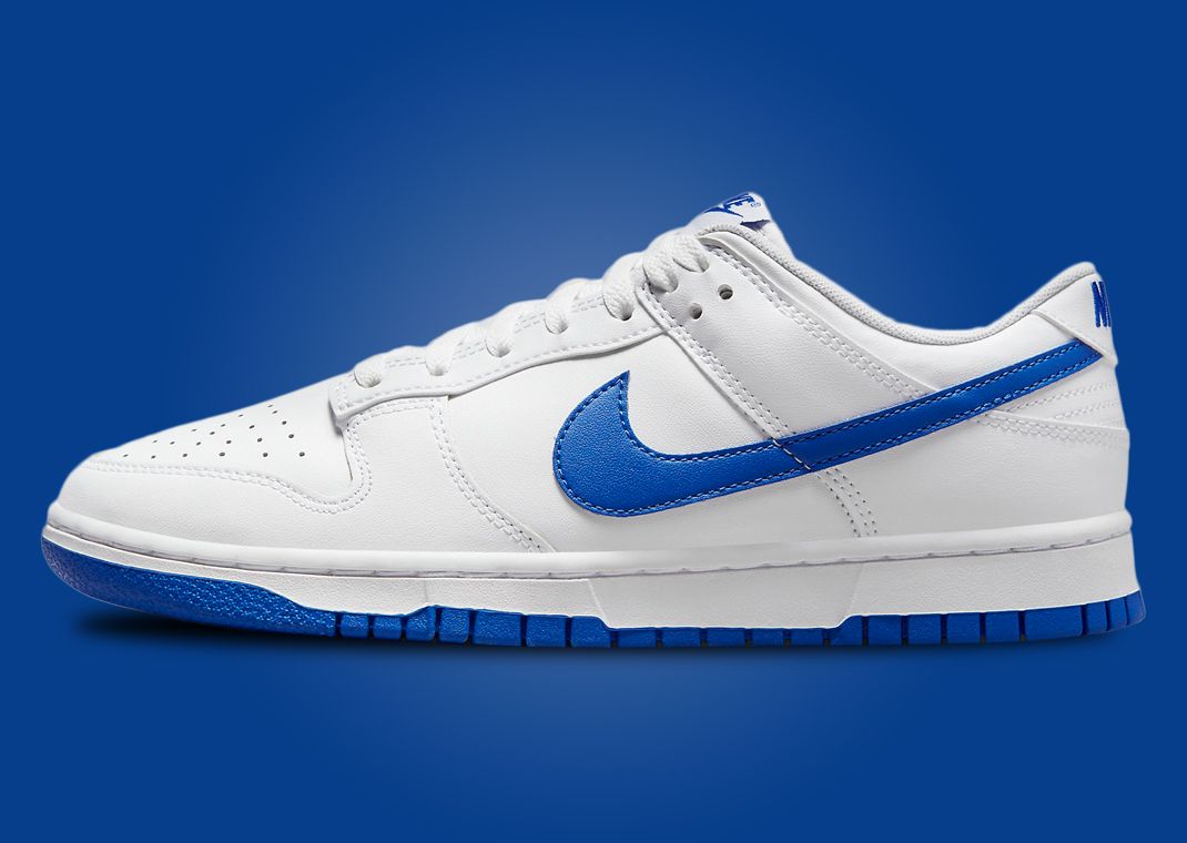 Hyper Royal Hits Accent This Nike Dunk Low