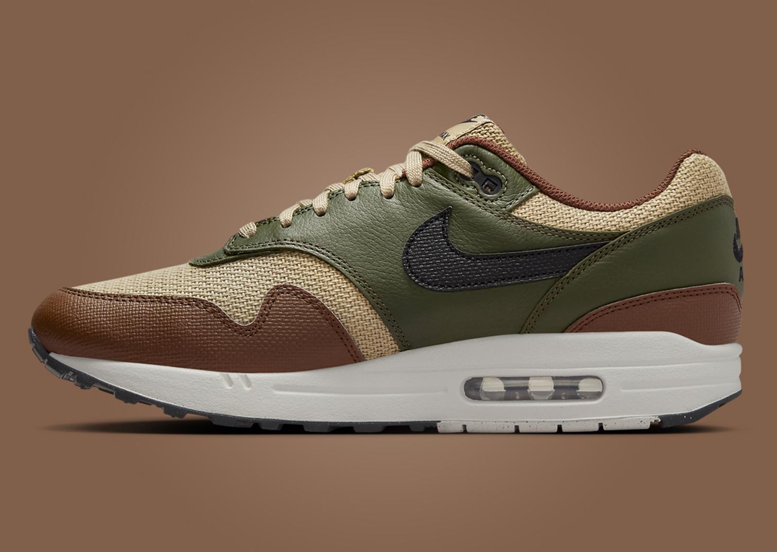 Nike Air Max 1 Neutral Olive Cacao Wow Medial Right