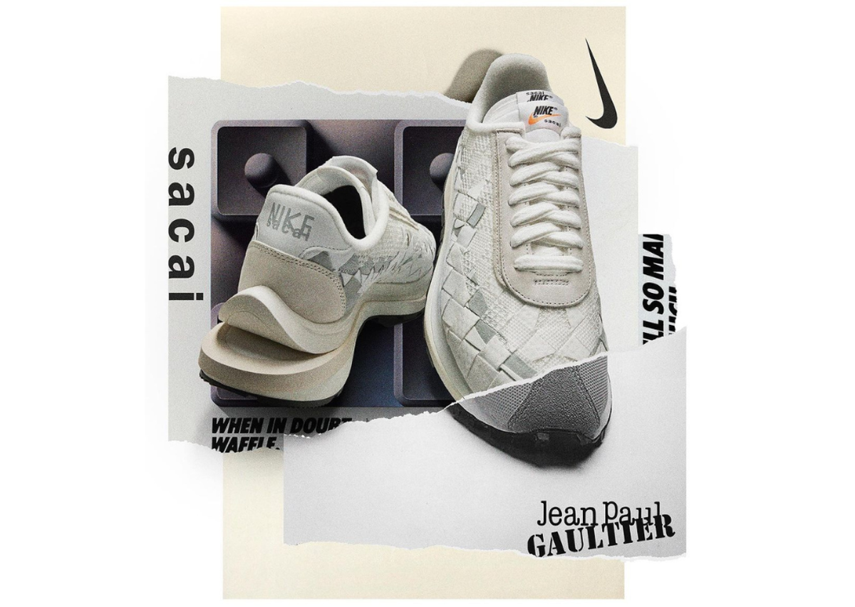 Jean Paul Gaultier x sacai x Nike LDVaporwaffle Mix White