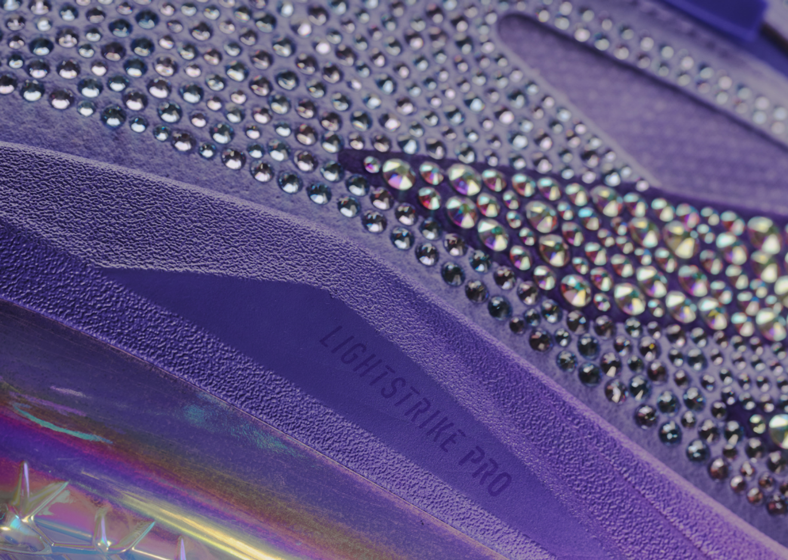 Swarovski x adidas Adizero Impact+ Light Purple Detail