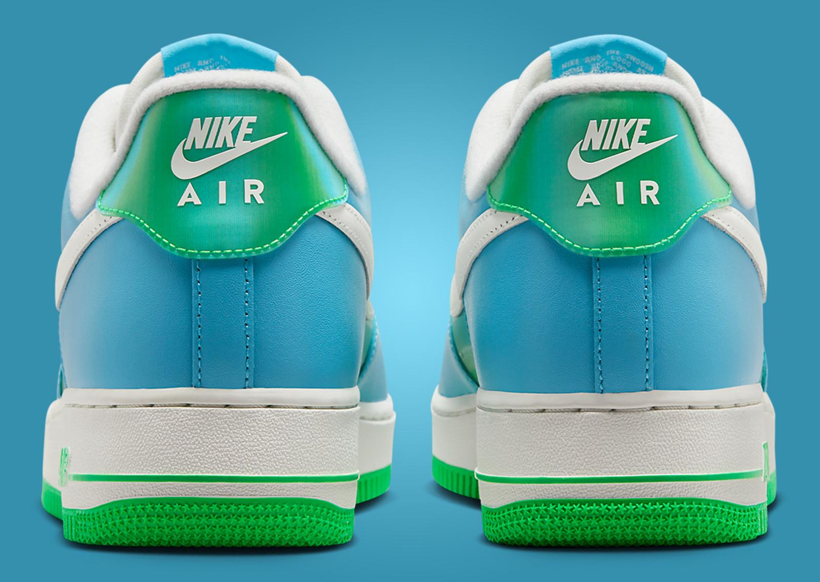 Nike Air Force 1 Low Aquarius Blue Green Shock Back