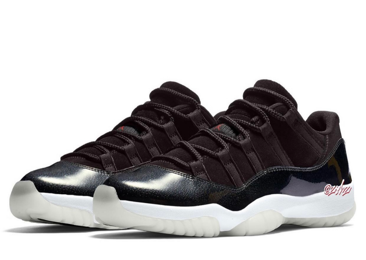 White and black top air jordan 11