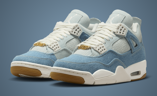 Air Jordan 4 Retro TEX Denim Sail Worn Blue (W)