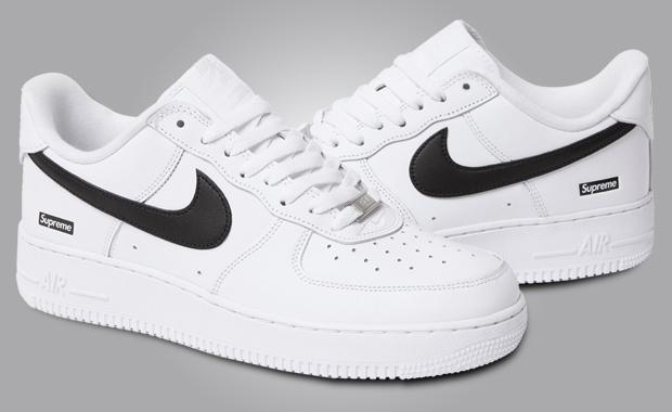 Supreme x Nike Air Force 1 Low White Black