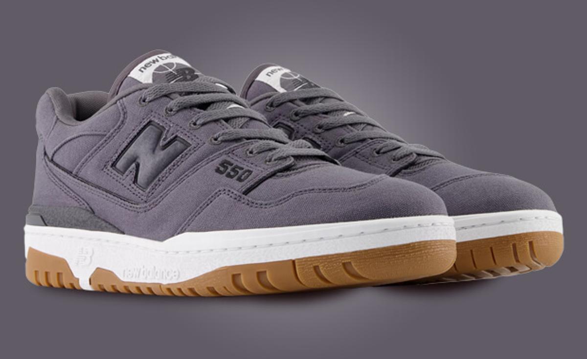 The New Balance 550 Takes On Grey Canvas