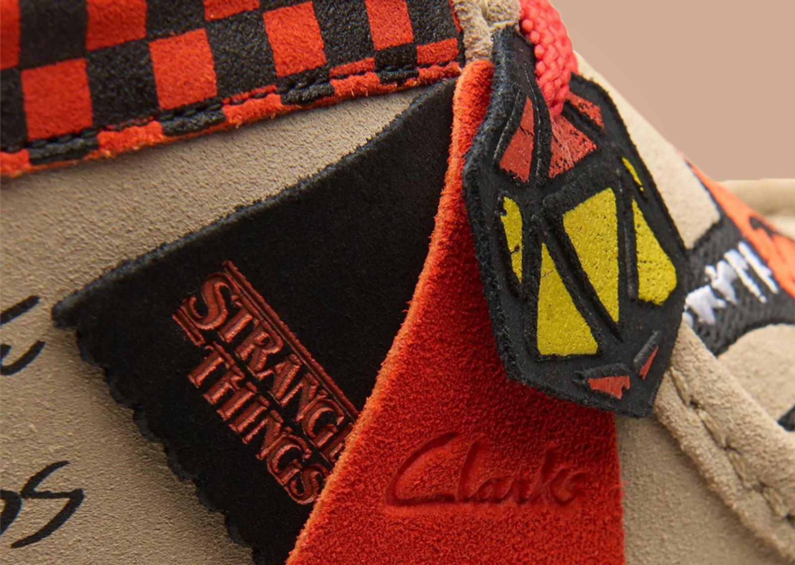 Stranger Things x Clarks Wallabee Evo Sand Detail