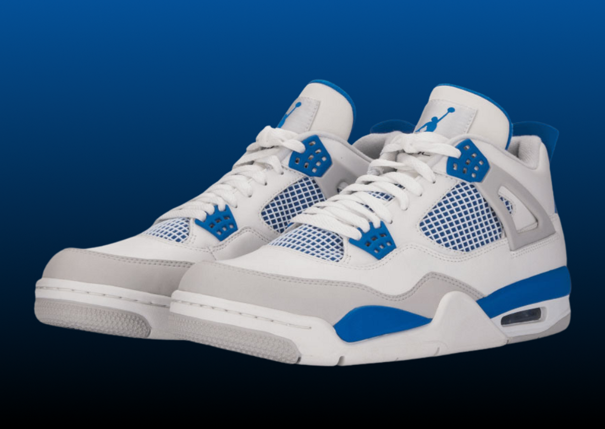 Jordan 4 off white military blue hotsell
