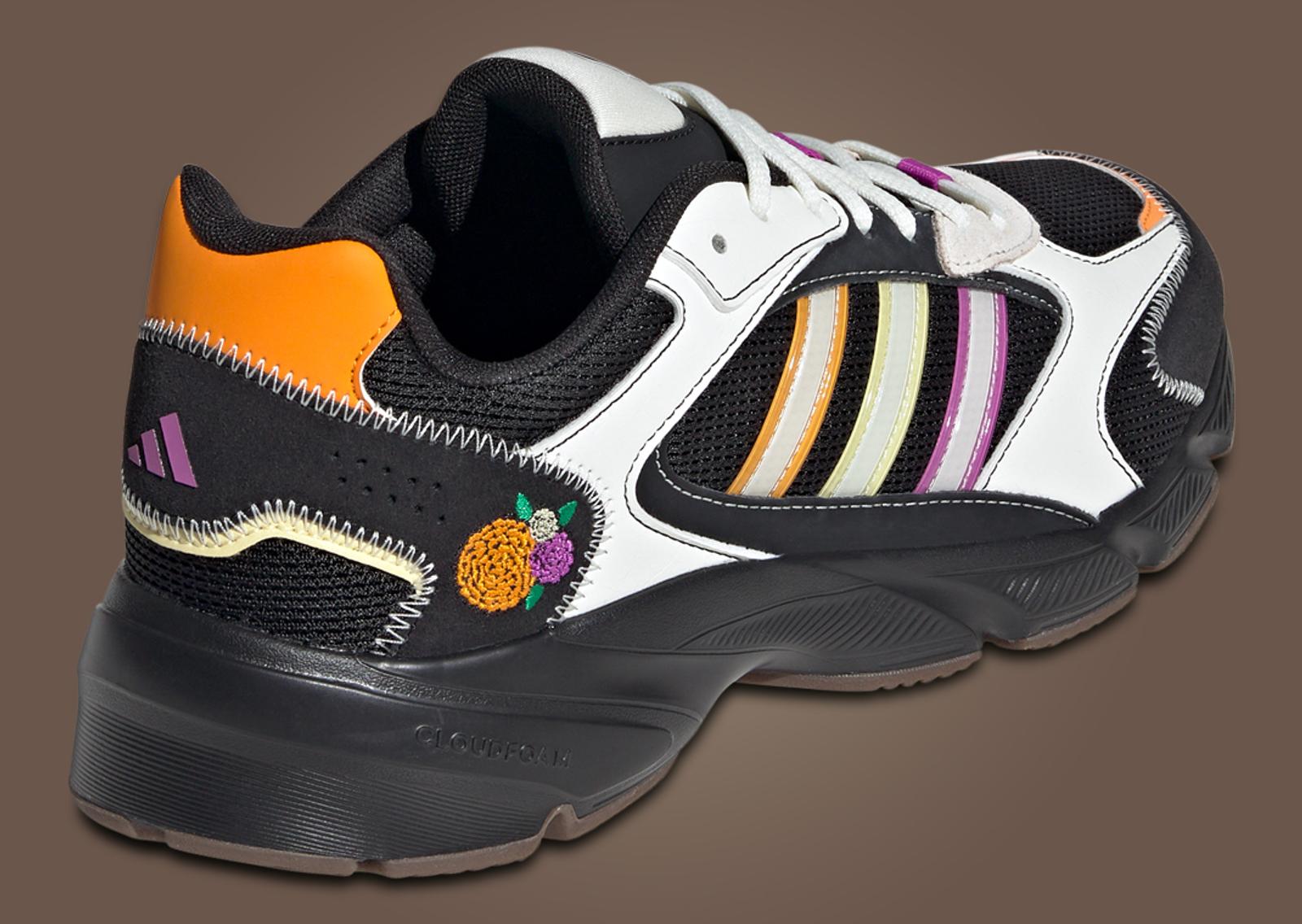 adidas CrazyChaos 2000 Dia de los Muertos Core Black Heel Angle