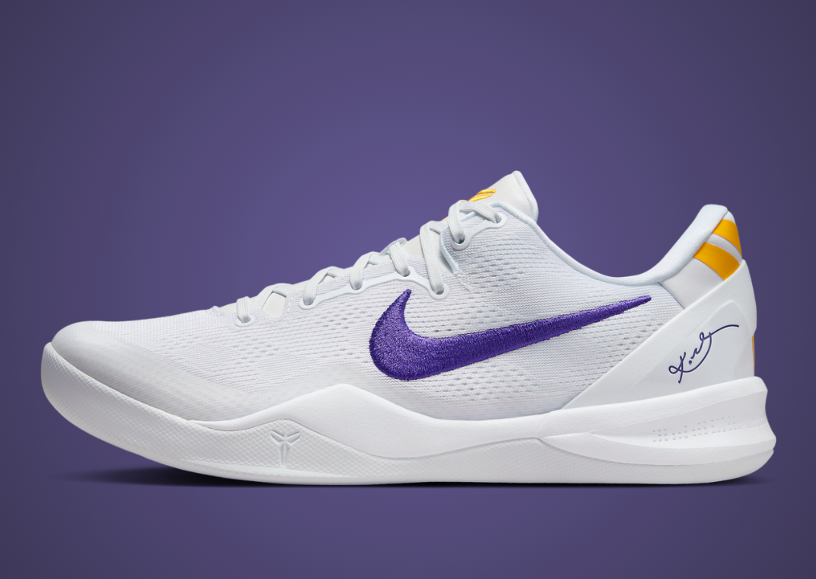 Nike Kobe 8 Protro TB Lakers Home  Lateral