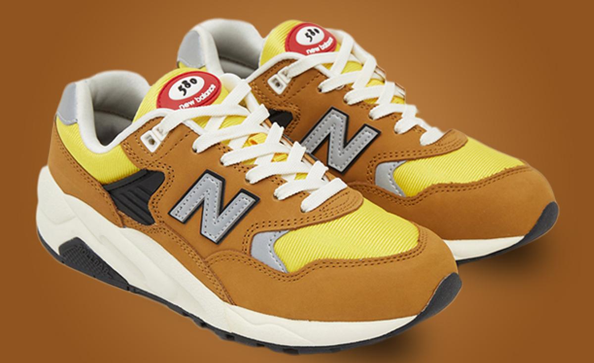 New Balance's 580 Gets A Retro Beige And Yellow Colorway
