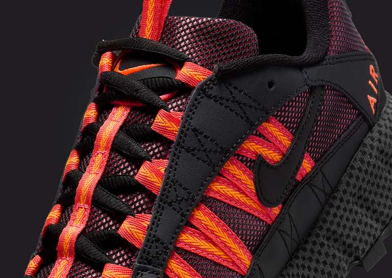 Nike Air Humara Black Bright Crimson Tongue Detail