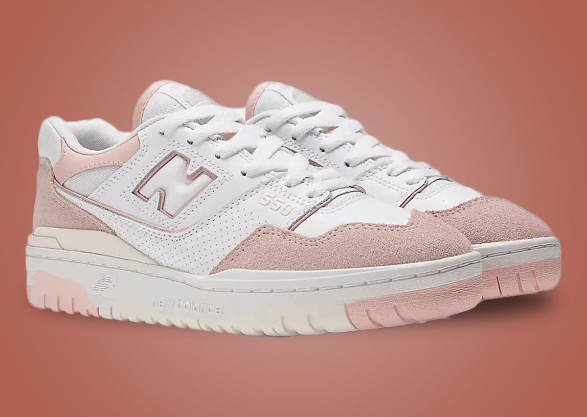 New Balance's 550 Gets Painted In A Pastel Pink Palette