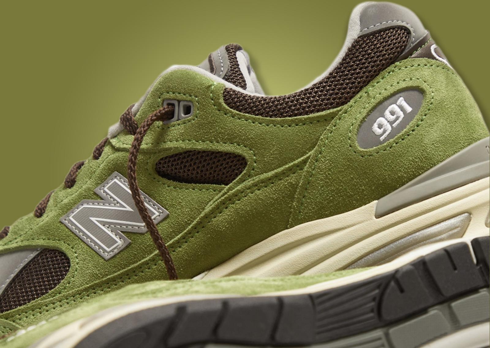 Daniëlle Cathari x New Balance 991v2 Matcha Detail