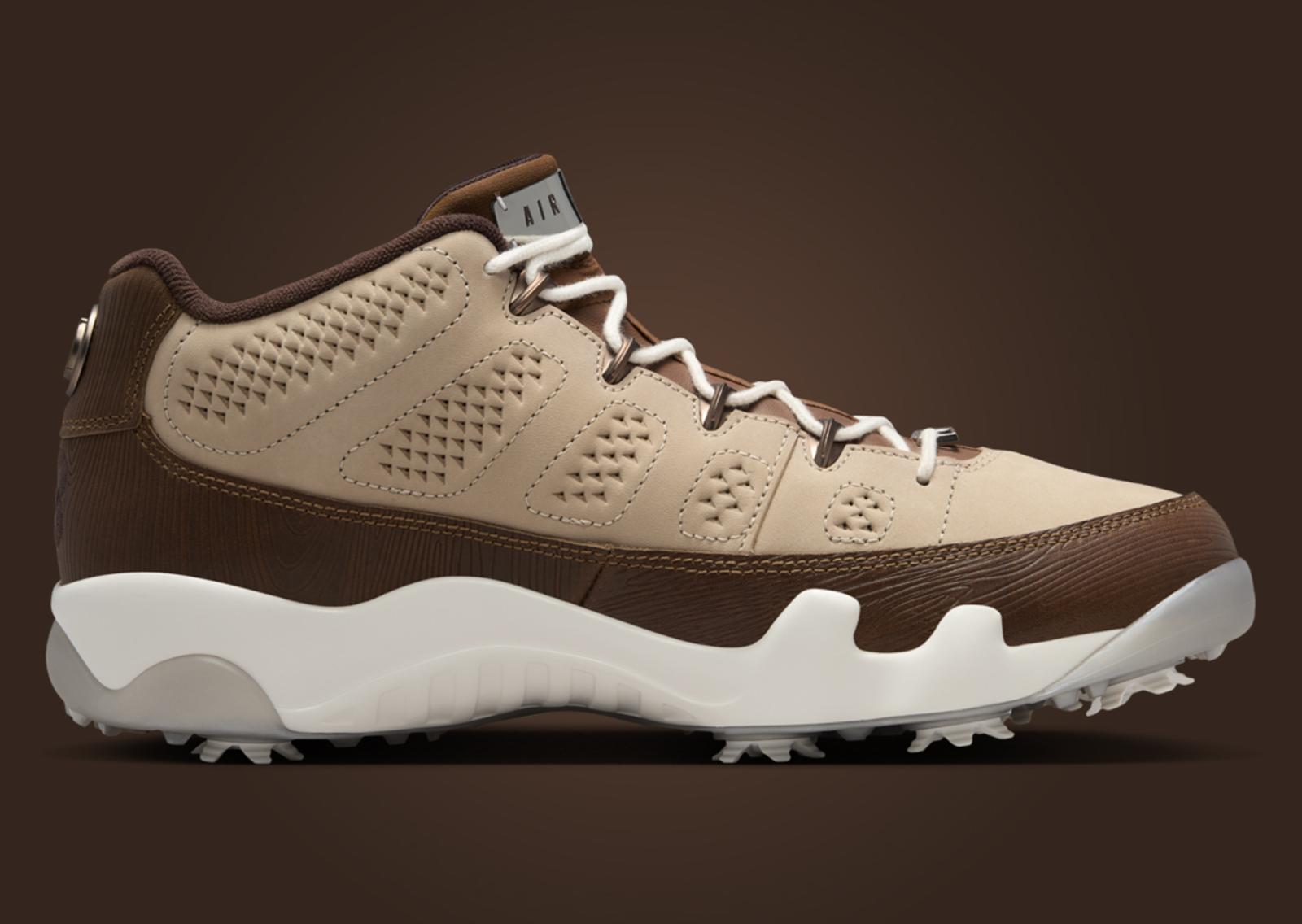 Air Jordan 9 Golf Woodgrain Medial