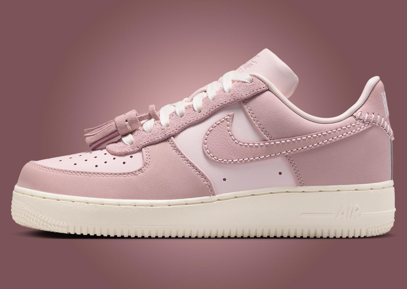 Nike Air Force 1 Low Pink Tassel Lateral