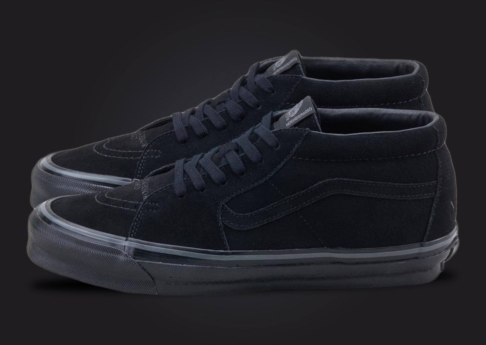 Neighborhood x Vans Sk8-Mid 83 DX Black Lateral