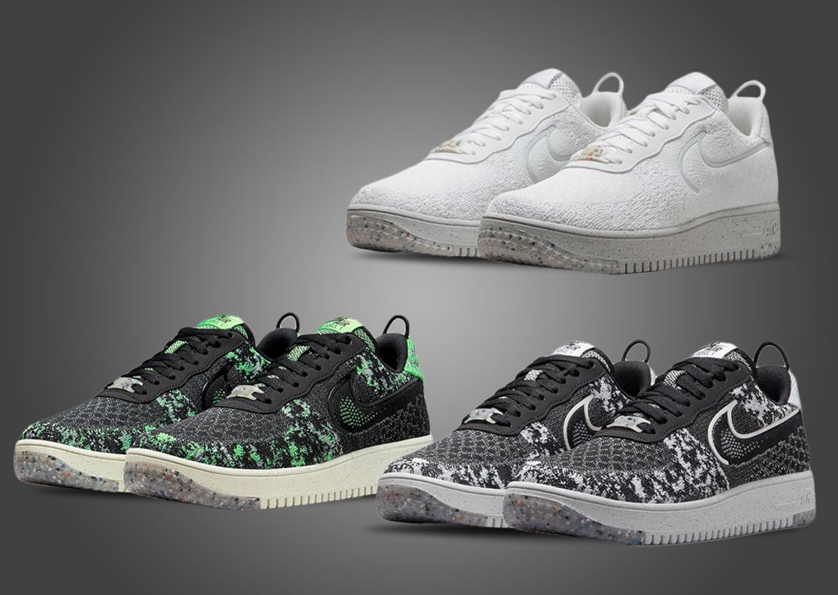 Nike Air Force 1 Crater Flyknit NN In Three Colors