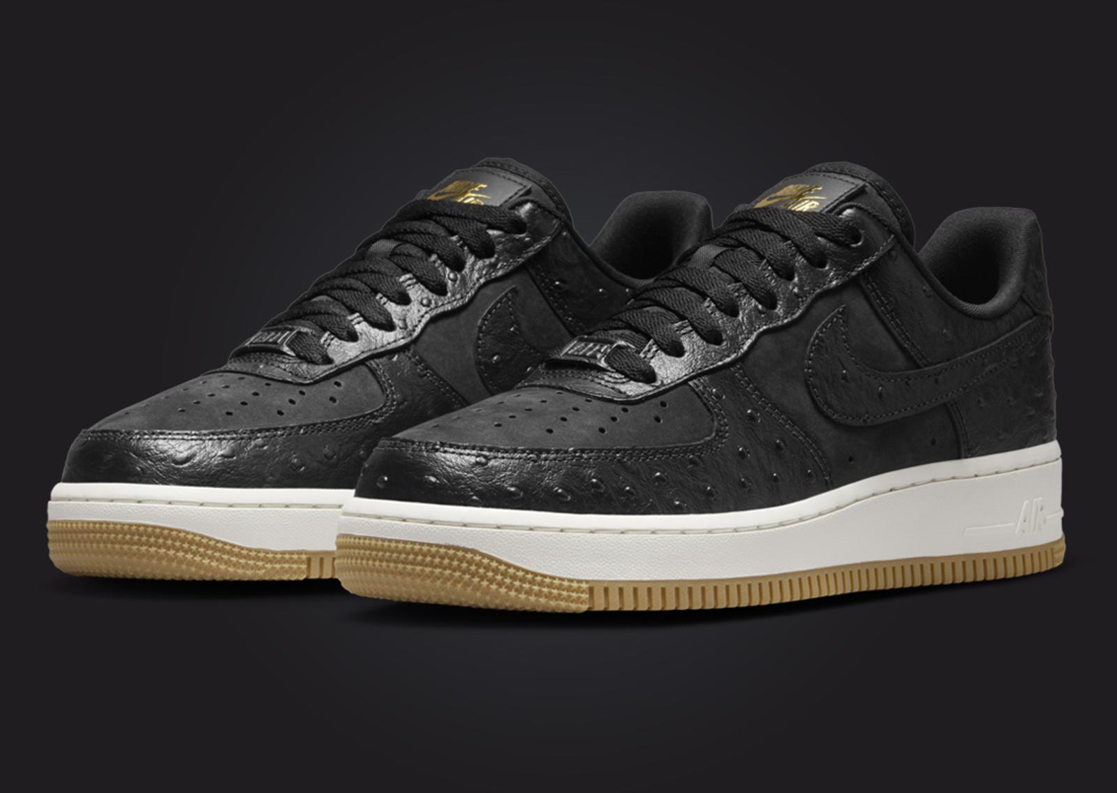 Nike Air Force 1 Low Lux Grandma Black (W) Angle