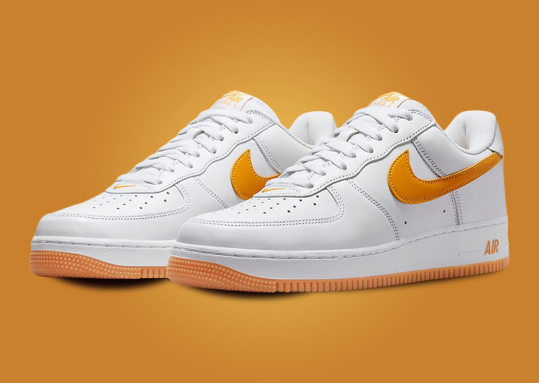 Nike air force 1 shop low white and orange