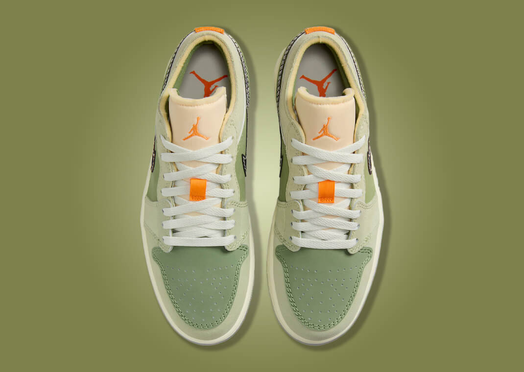 靴 Nike GS Air Jordan 1 Low SE Craft Olive\