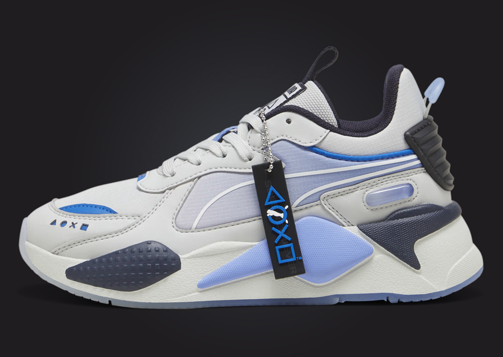 PlayStation x Puma RS-X Grey Lateral